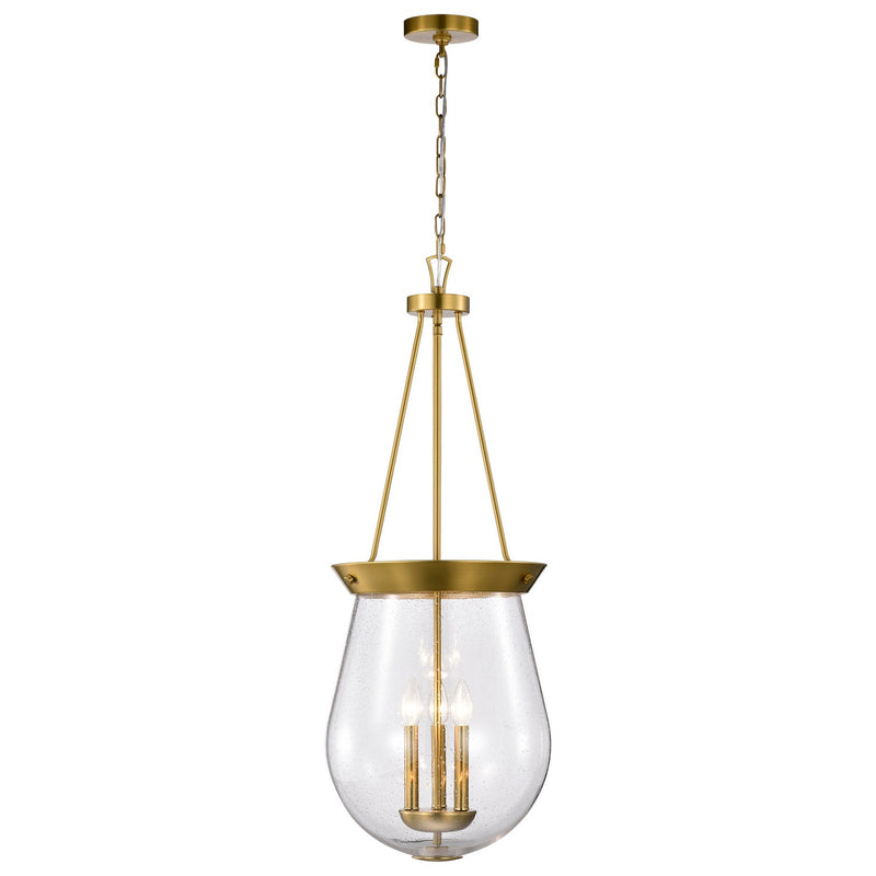 Nuvo Lighting 60-7804 Three Light Pendant, Vintage Brass