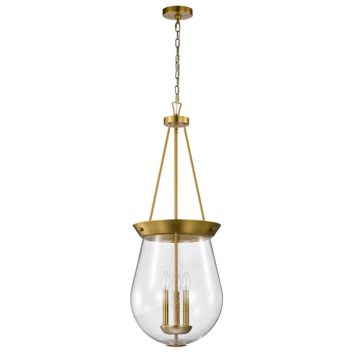 Nuvo Lighting 60-7804 Three Light Pendant, Vintage Brass