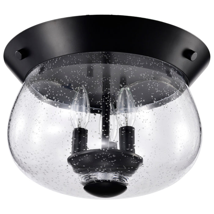 Nuvo Lighting 60-7806 Three Light Flush Mount, Matte Black