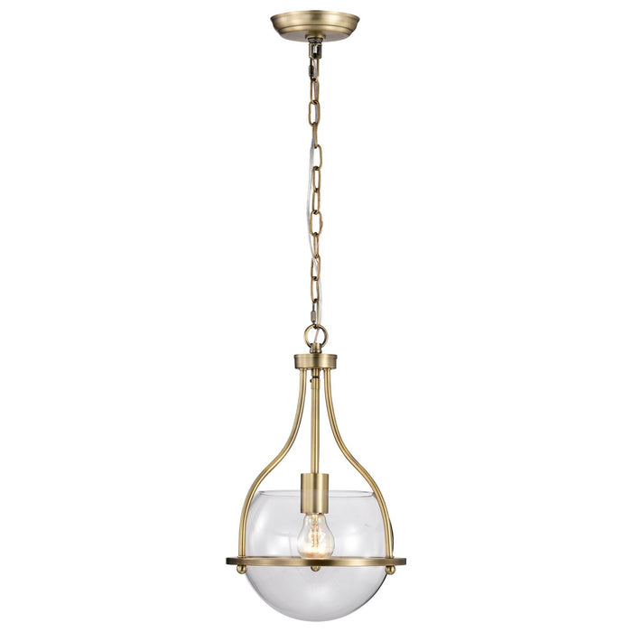 Nuvo Lighting 60-7815 One Light Pendant, Vintage Brass
