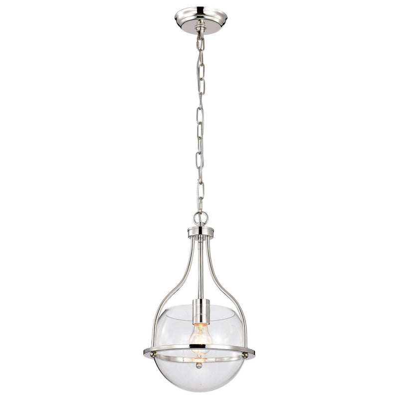 Nuvo Lighting 60-7816 One Light Pendant, Polished Nickel