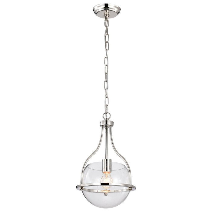 Nuvo Lighting 60-7816 One Light Pendant, Polished Nickel