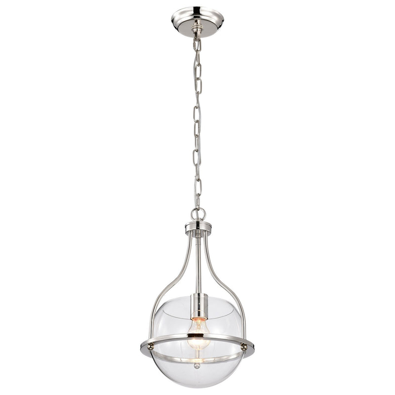 Nuvo Lighting 60-7816 One Light Pendant, Polished Nickel