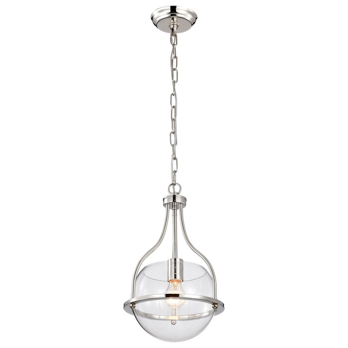 Nuvo Lighting 60-7816 One Light Pendant, Polished Nickel