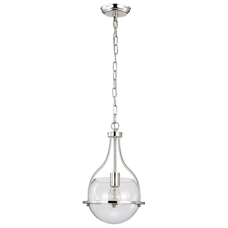 Nuvo Lighting 60-7816 One Light Pendant, Polished Nickel