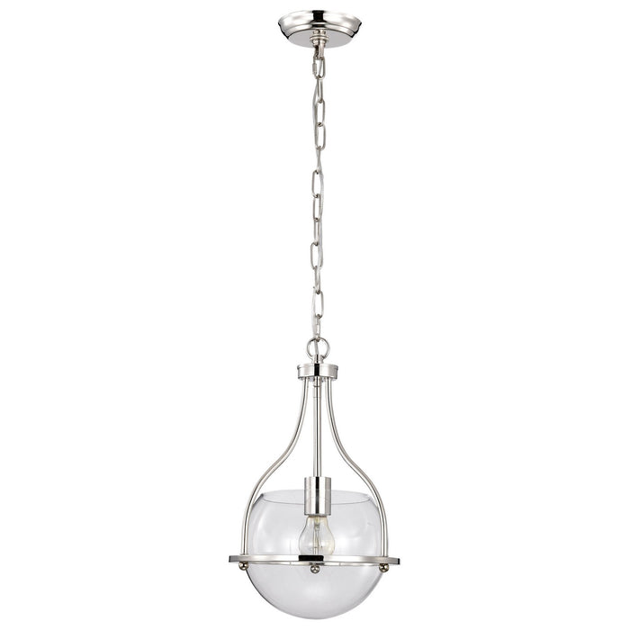 Nuvo Lighting 60-7816 One Light Pendant, Polished Nickel