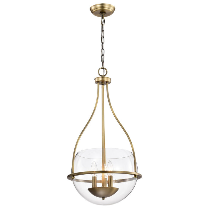 Nuvo Lighting 60-7818 Three Light Pendant, Vintage Brass