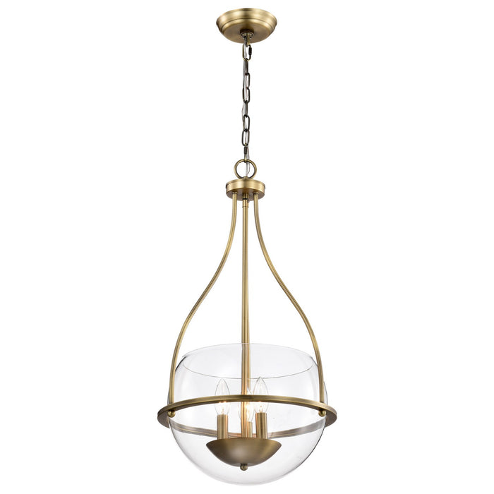 Nuvo Lighting 60-7818 Three Light Pendant, Vintage Brass