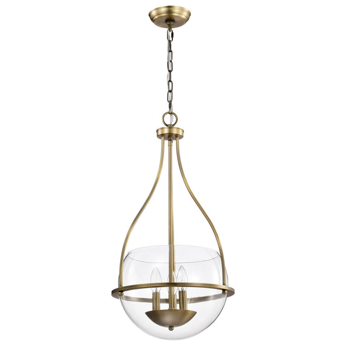 Nuvo Lighting 60-7818 Three Light Pendant, Vintage Brass