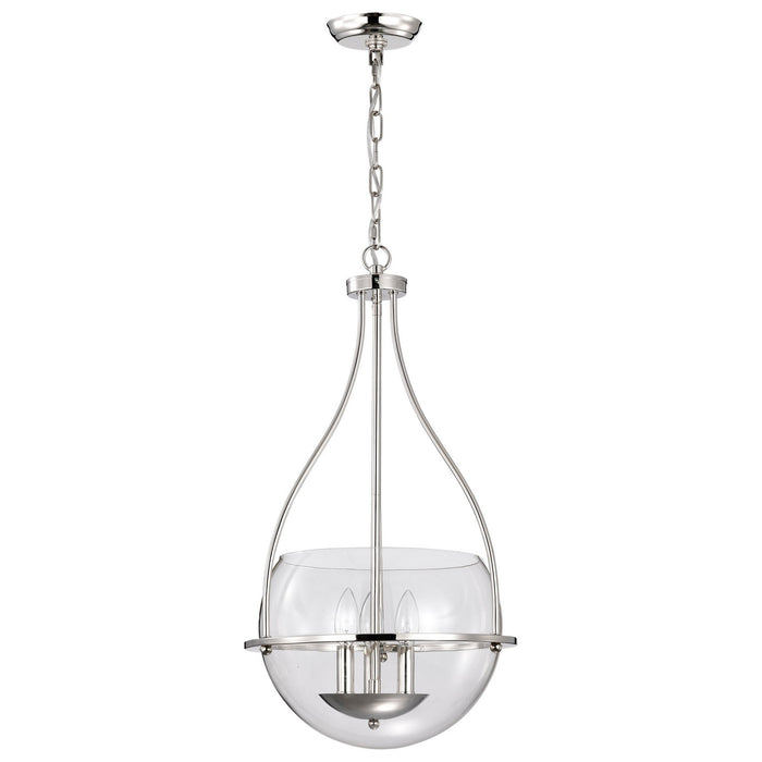 Nuvo Lighting 60-7819 Three Light Pendant, Polished Nickel