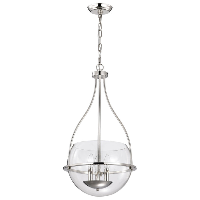 Nuvo Lighting 60-7819 Three Light Pendant, Polished Nickel