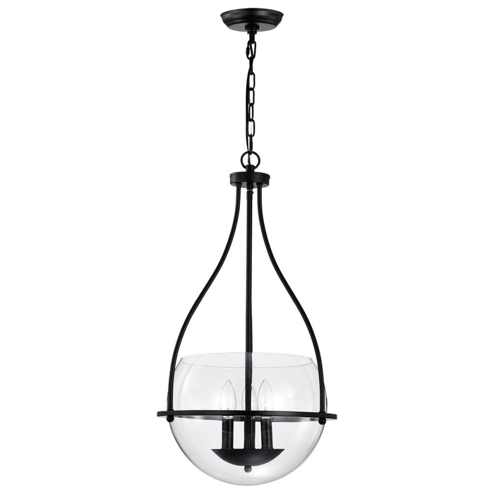 Nuvo Lighting 60-7820 Three Light Pendant, Matte Black