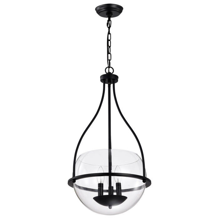 Nuvo Lighting 60-7820 Three Light Pendant, Matte Black