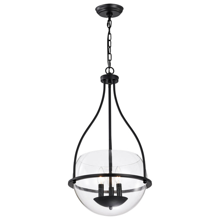 Nuvo Lighting 60-7820 Three Light Pendant, Matte Black