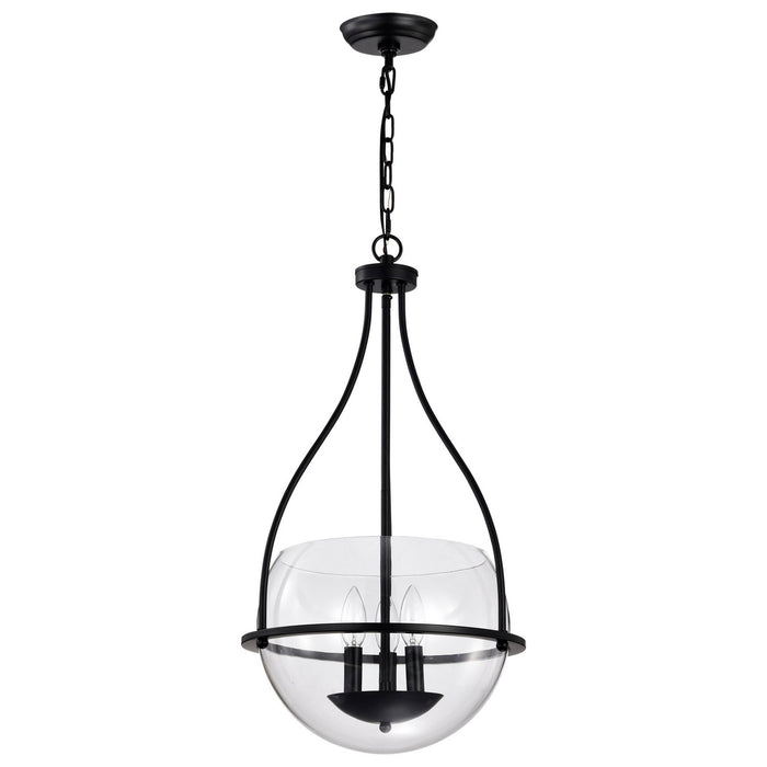 Nuvo Lighting 60-7820 Three Light Pendant, Matte Black