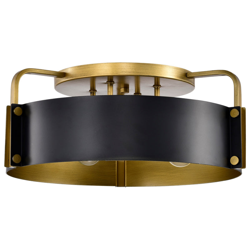 Nuvo Lighting 60-7841 Four Light Semi Flush Mount, Matte Black