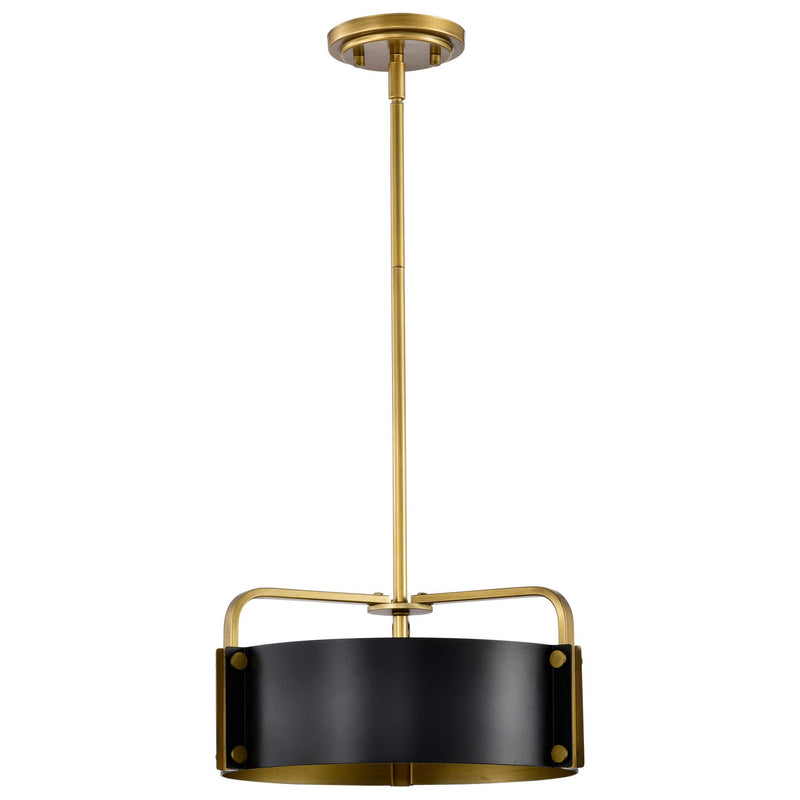 Nuvo Lighting 60-7842 Three Light Pendant, Matte Black