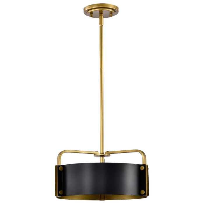 Nuvo Lighting 60-7842 Three Light Pendant, Matte Black