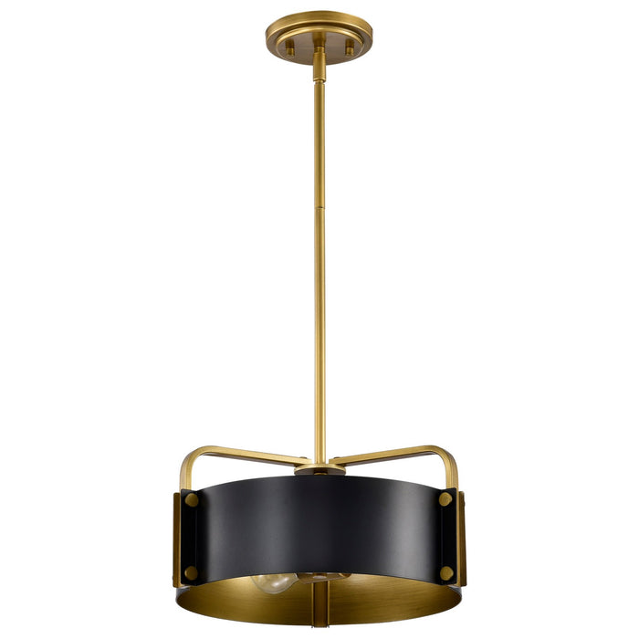 Nuvo Lighting 60-7842 Three Light Pendant, Matte Black