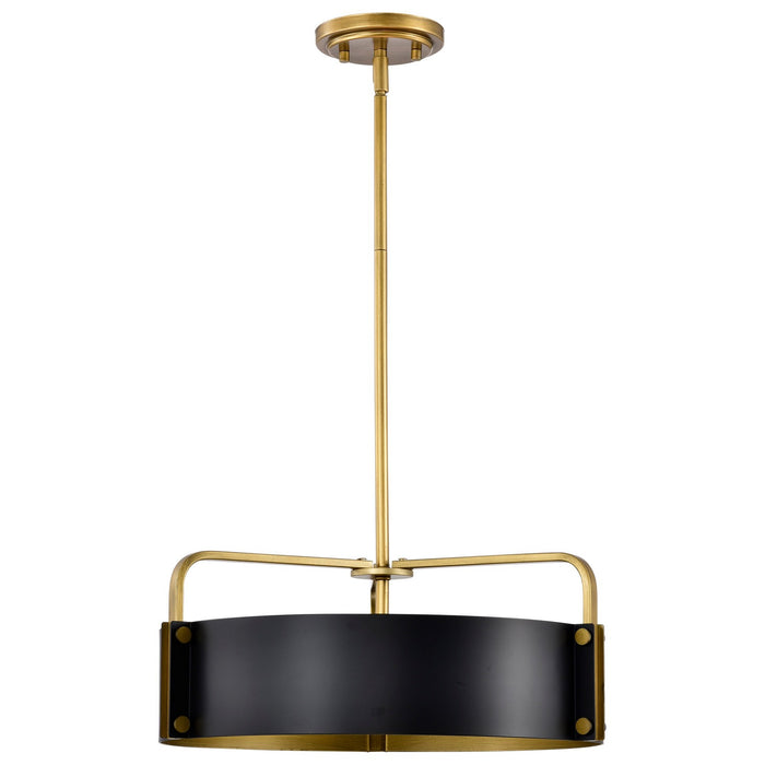 Nuvo Lighting 60-7843 Four Light Pendant, Matte Black