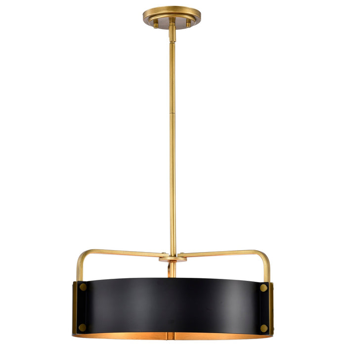 Nuvo Lighting 60-7843 Four Light Pendant, Matte Black