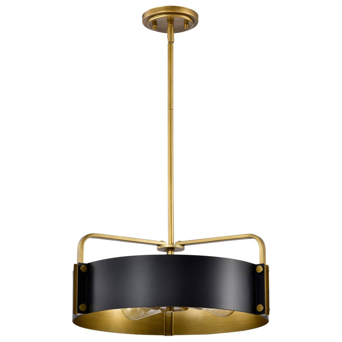 Nuvo Lighting 60-7843 Four Light Pendant, Matte Black