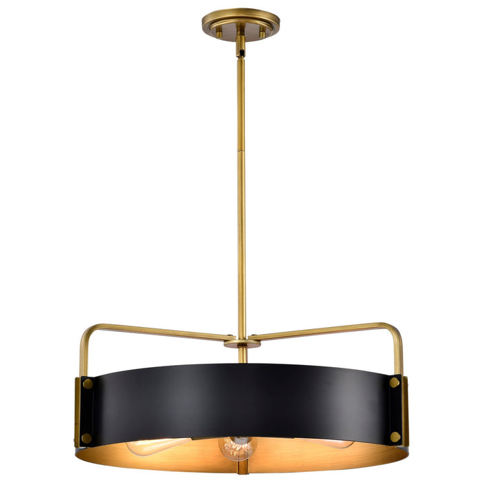 Nuvo Lighting 60-7844 Five Light Pendant, Matte Black