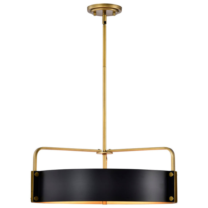 Nuvo Lighting 60-7844 Five Light Pendant, Matte Black