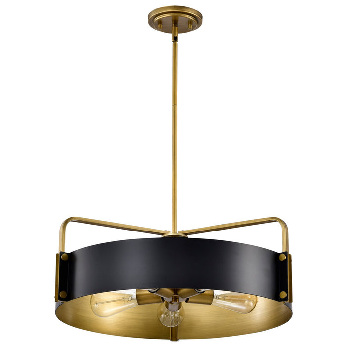 Nuvo Lighting 60-7844 Five Light Pendant, Matte Black