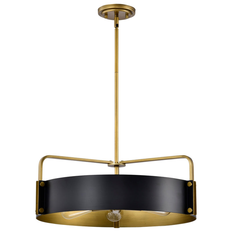 Nuvo Lighting 60-7844 Five Light Pendant, Matte Black