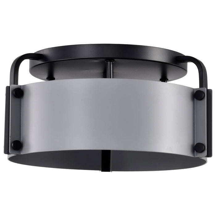 Nuvo Lighting 60-7850 Three Light Semi Flush Mount, Matte Gray