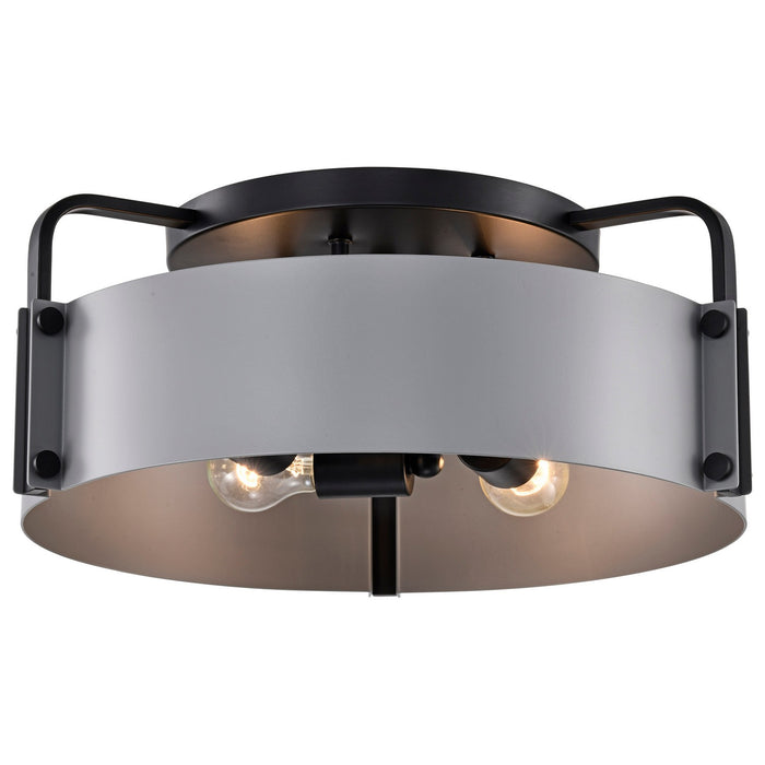 Nuvo Lighting 60-7851 Four Light Semi Flush Mount, Matte Gray