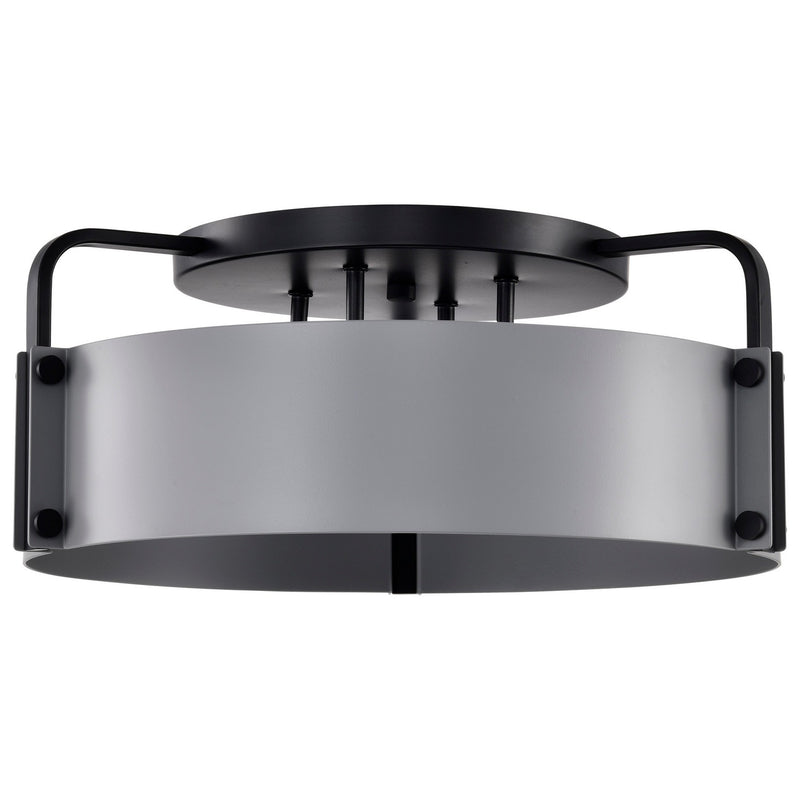 Nuvo Lighting 60-7851 Four Light Semi Flush Mount, Matte Gray