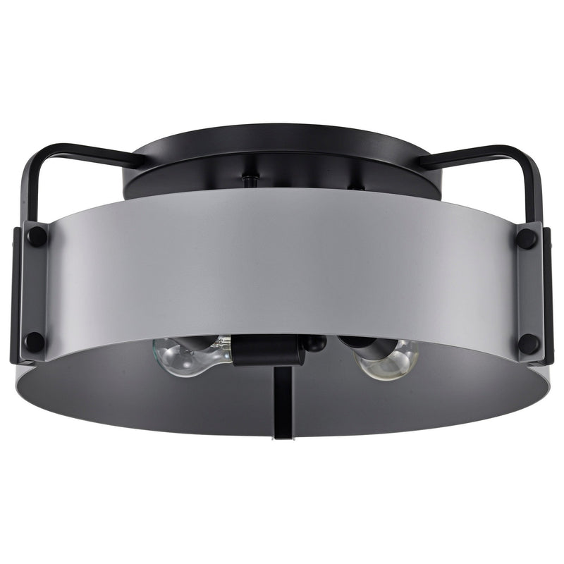 Nuvo Lighting 60-7851 Four Light Semi Flush Mount, Matte Gray