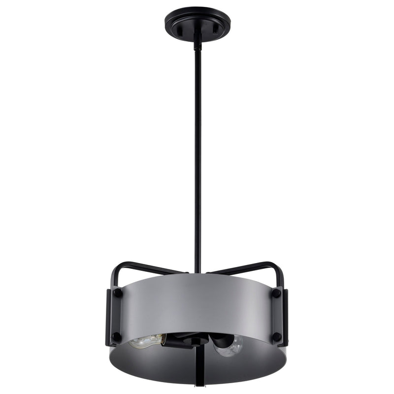 Nuvo Lighting 60-7852 Three Light Pendant, Matte Gray