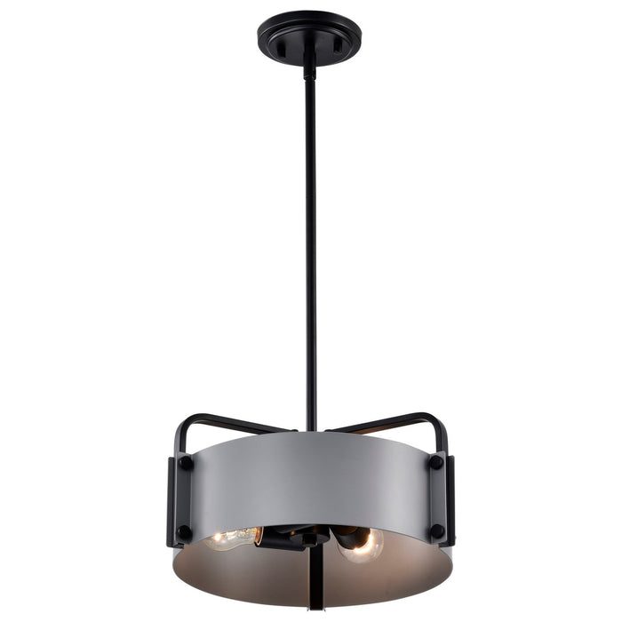 Nuvo Lighting 60-7852 Three Light Pendant, Matte Gray