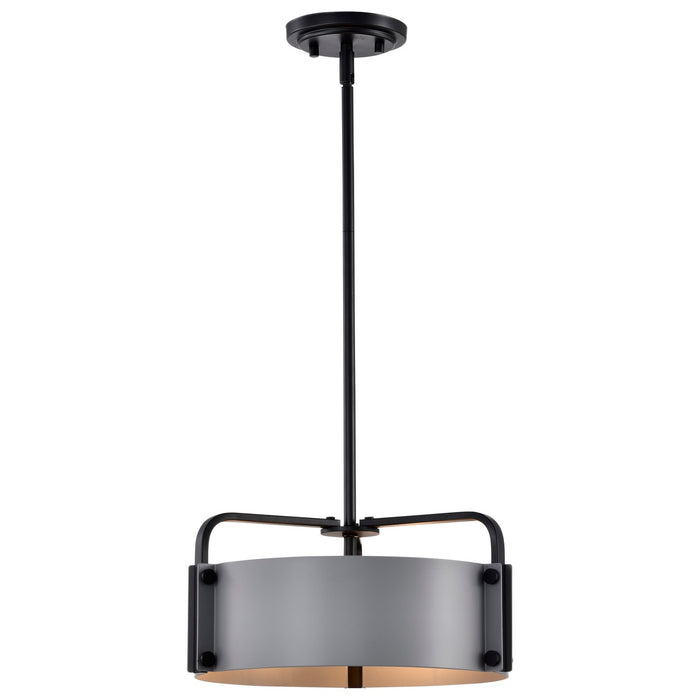 Nuvo Lighting 60-7852 Three Light Pendant, Matte Gray