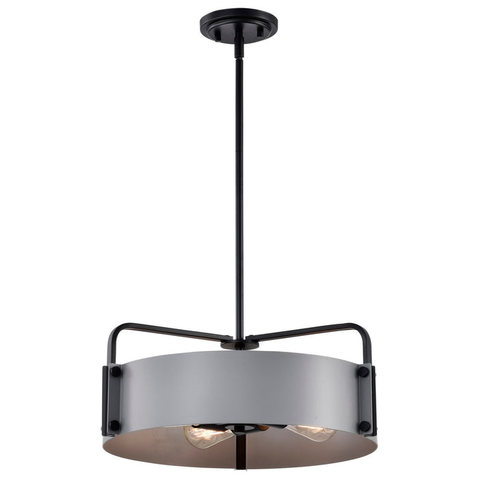 Nuvo Lighting 60-7853 Four Light Pendant, Matte Gray