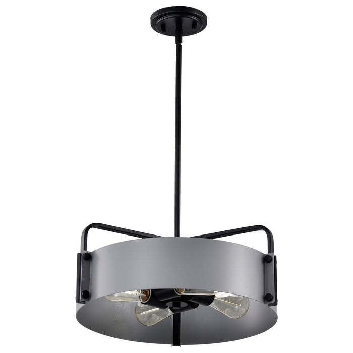 Nuvo Lighting 60-7853 Four Light Pendant, Matte Gray