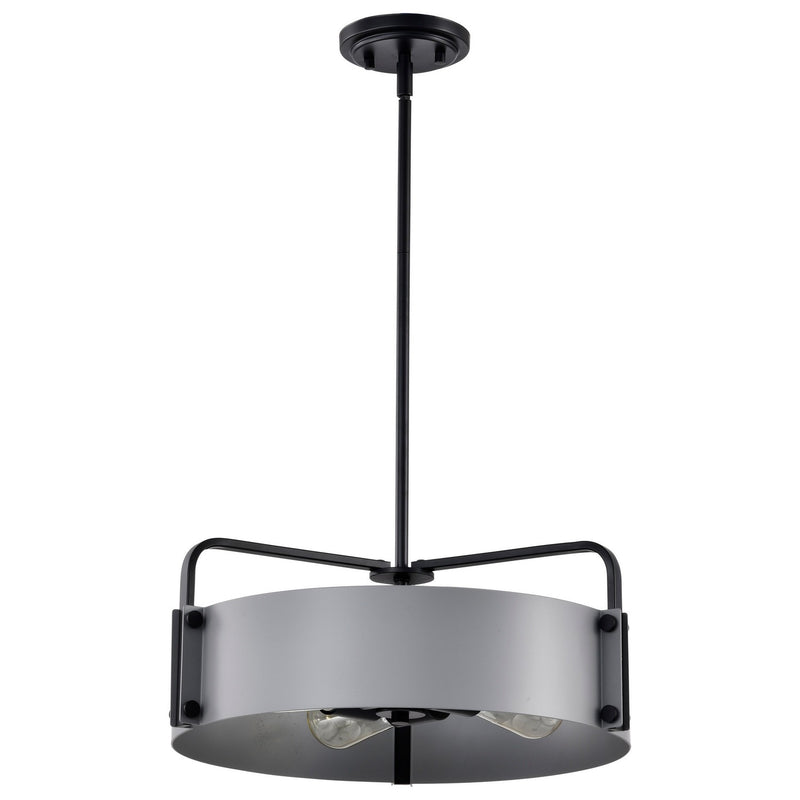 Nuvo Lighting 60-7853 Four Light Pendant, Matte Gray