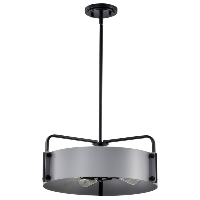 Nuvo Lighting 60-7853 Four Light Pendant, Matte Gray
