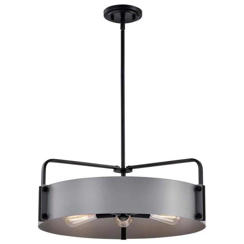 Nuvo Lighting 60-7854 Five Light Pendant, Matte Gray