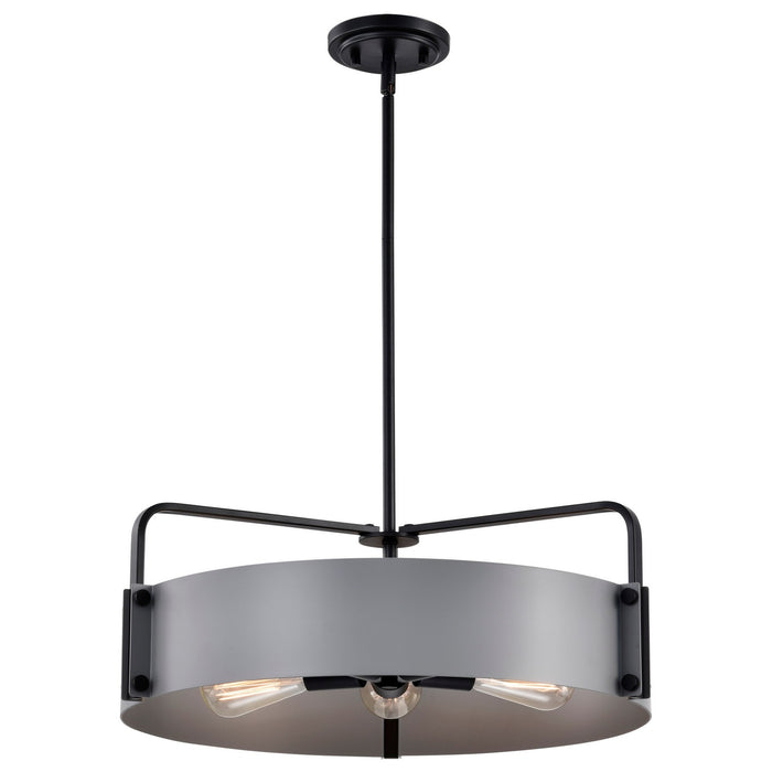 Nuvo Lighting 60-7854 Five Light Pendant, Matte Gray