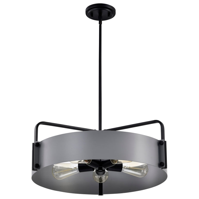 Nuvo Lighting 60-7854 Five Light Pendant, Matte Gray