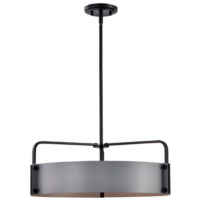 Nuvo Lighting 60-7854 Five Light Pendant, Matte Gray