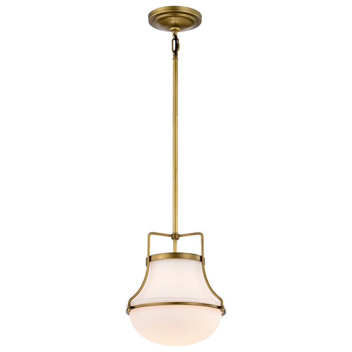 Nuvo Lighting 60-7862 One Light Pendant, Natural Brass