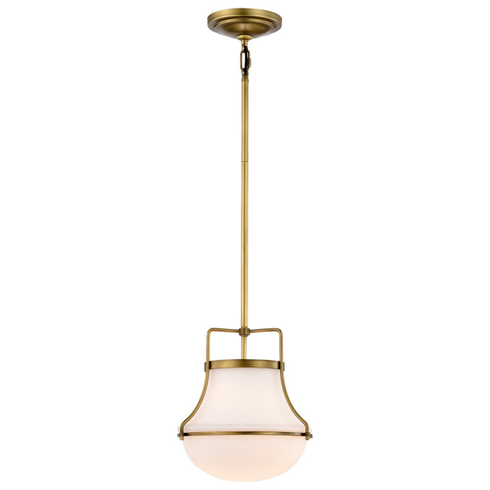 Nuvo Lighting 60-7862 One Light Pendant, Natural Brass