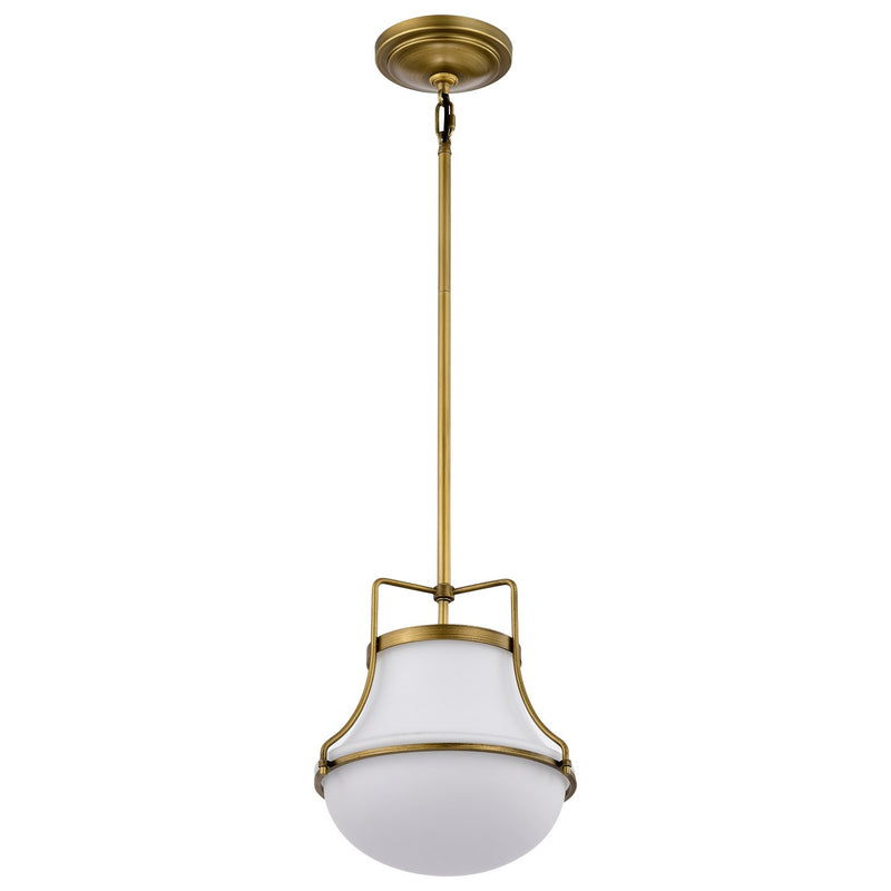 Nuvo Lighting 60-7862 One Light Pendant, Natural Brass