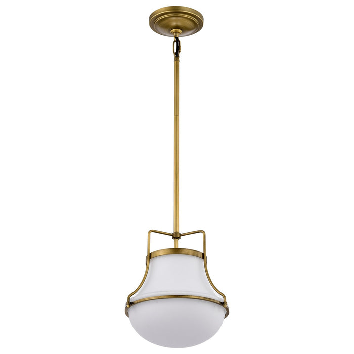 Nuvo Lighting 60-7862 One Light Pendant, Natural Brass
