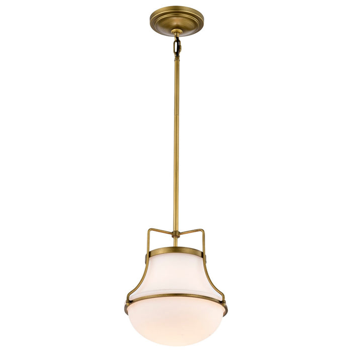 Nuvo Lighting 60-7862 One Light Pendant, Natural Brass